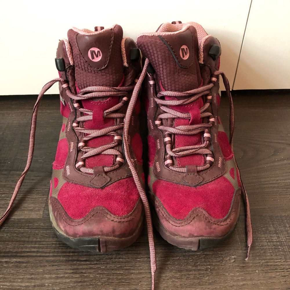 Purple Merrell Hiking Boots